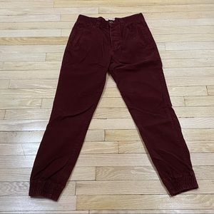 Bellfield tapered corduroy pants with elastic cuffs Size 30